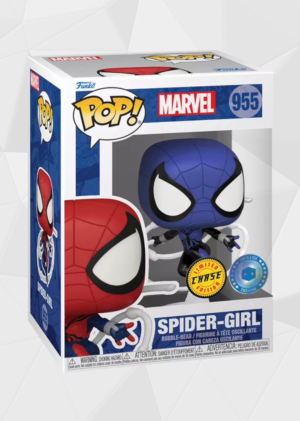 Funko Pop! Marvel: Spiderman - Spider-Girl #955 Chase Exclusivo Pop In a Box