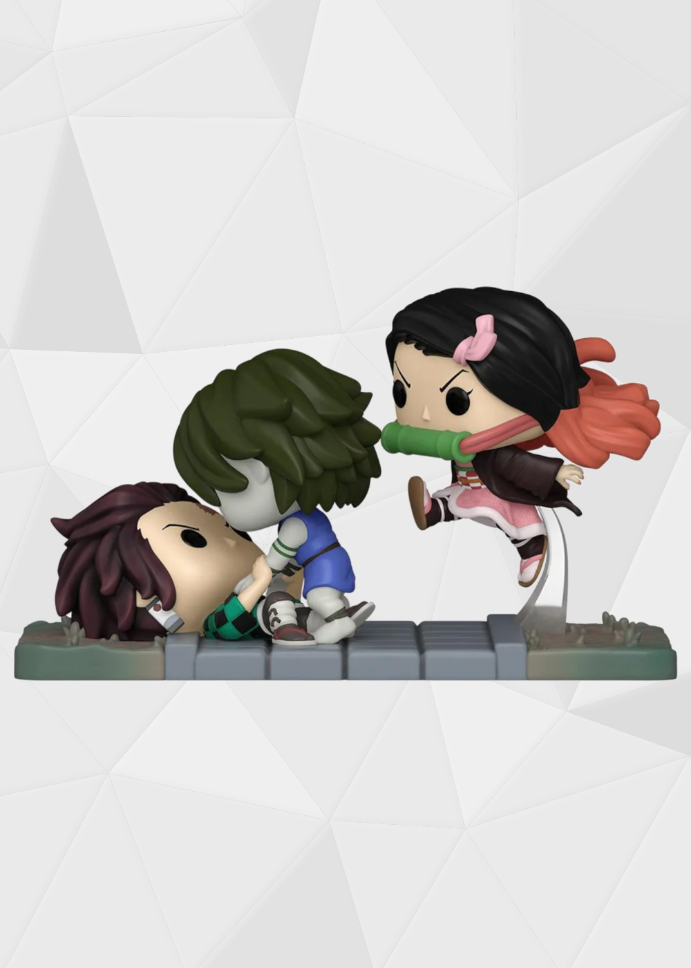 Funko Pop! Animation: Demon Slayer - Tanjiro y Nezuko vs Demonio del Templo Exclusivo Hot Topic