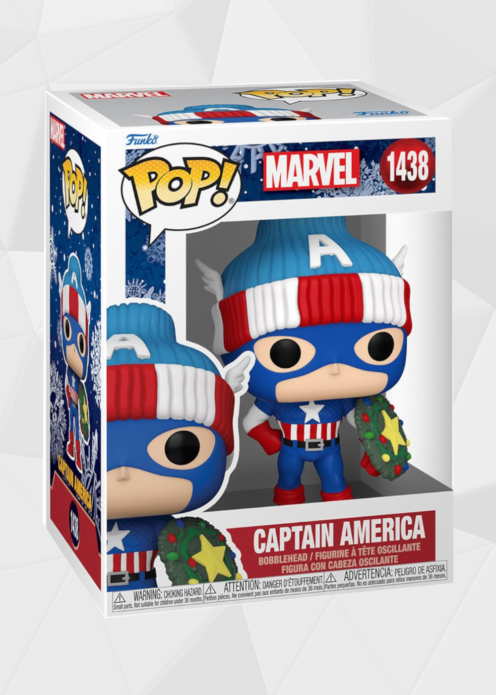 Funko Pop! Marvel: Marvel Navideño - Capitán América #1438
