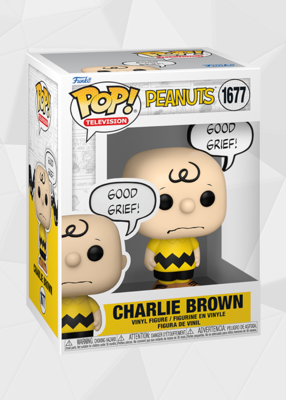 Funko Pop! TV: Peanuts - Charlie Brown Good Grief! #1677