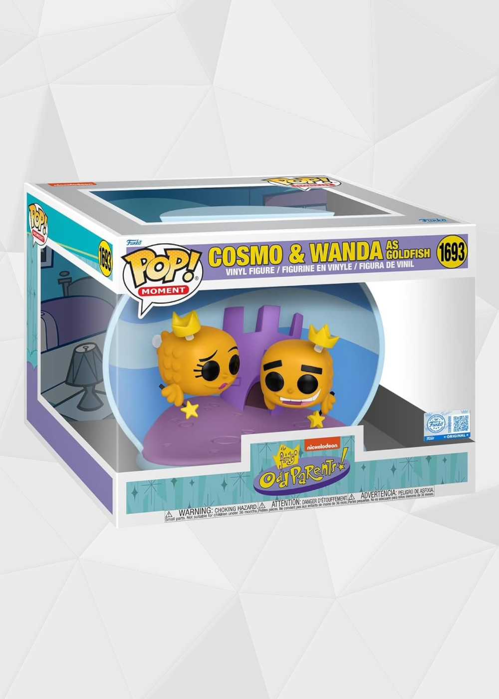 Funko Pop! Animation: Los Padrino Mágicos - Cosmo y Wanda Peces Dorados #1693 Exclusivos Amazon