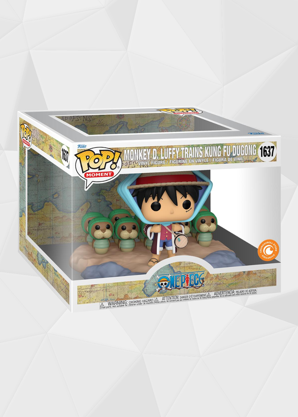 Funko Pop! Animation: One Piece - Luffy Entrenando a Los Kung Fu Dugongs #1637 Exclusivo Crunchyroll