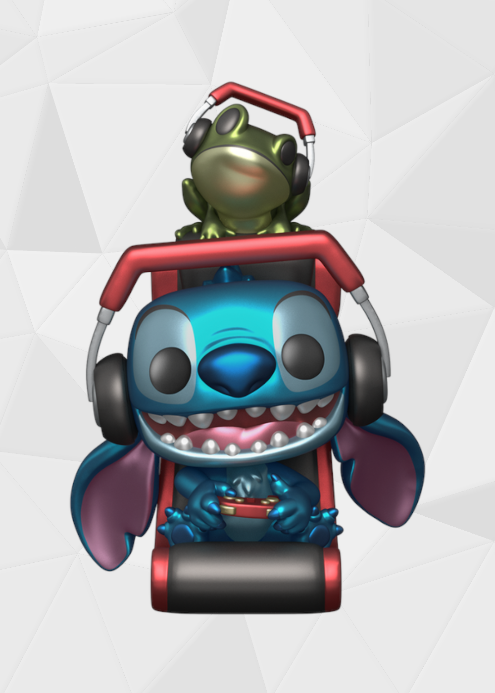Funko Pop! Disney: Lilo y Stitch - Stitch Gamer Metálico Plus #1564