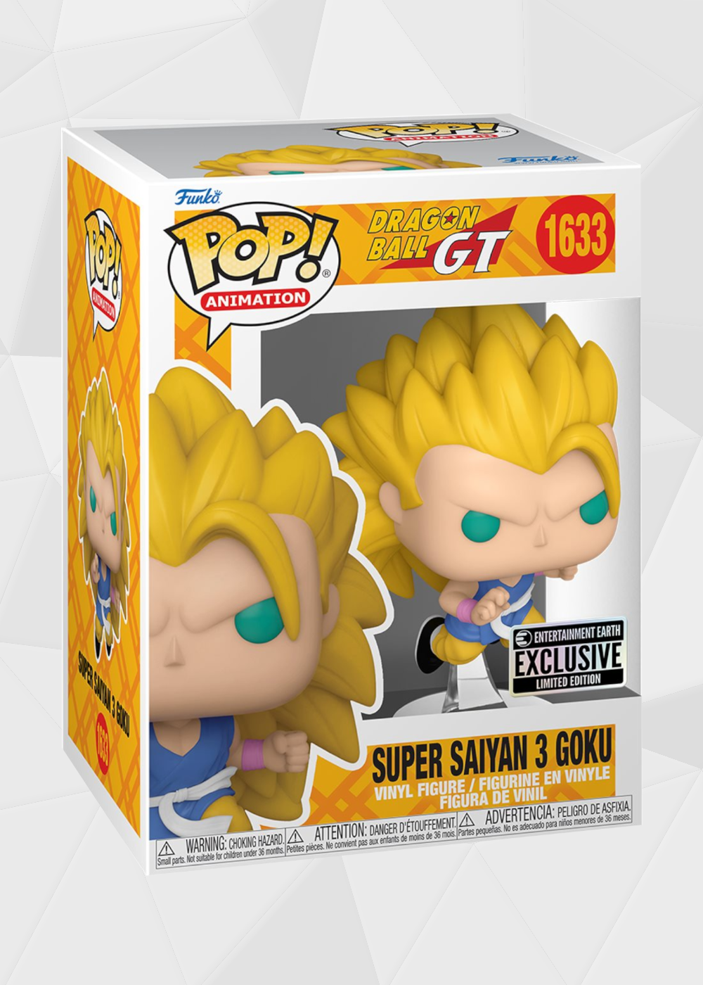 Funko Pop! Animation: Dragon Ball GT - Goku SSJ3 #1633 Exclusivo Entertainment Earth