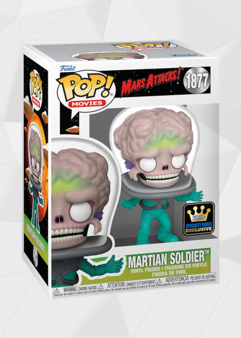 Funko Pop! Movies: Mars Attacks! - Marciano Soldado #1877 Exclusivo Specialty Series