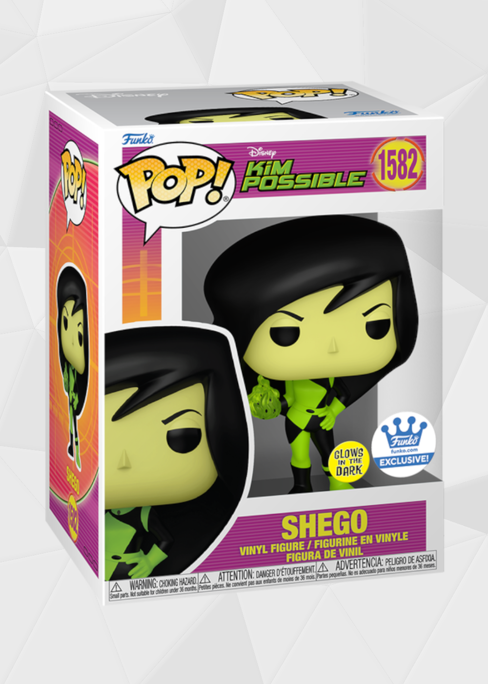 Funko Pop! TV: Kim Possible - Shego Glow Funko Shop #1582