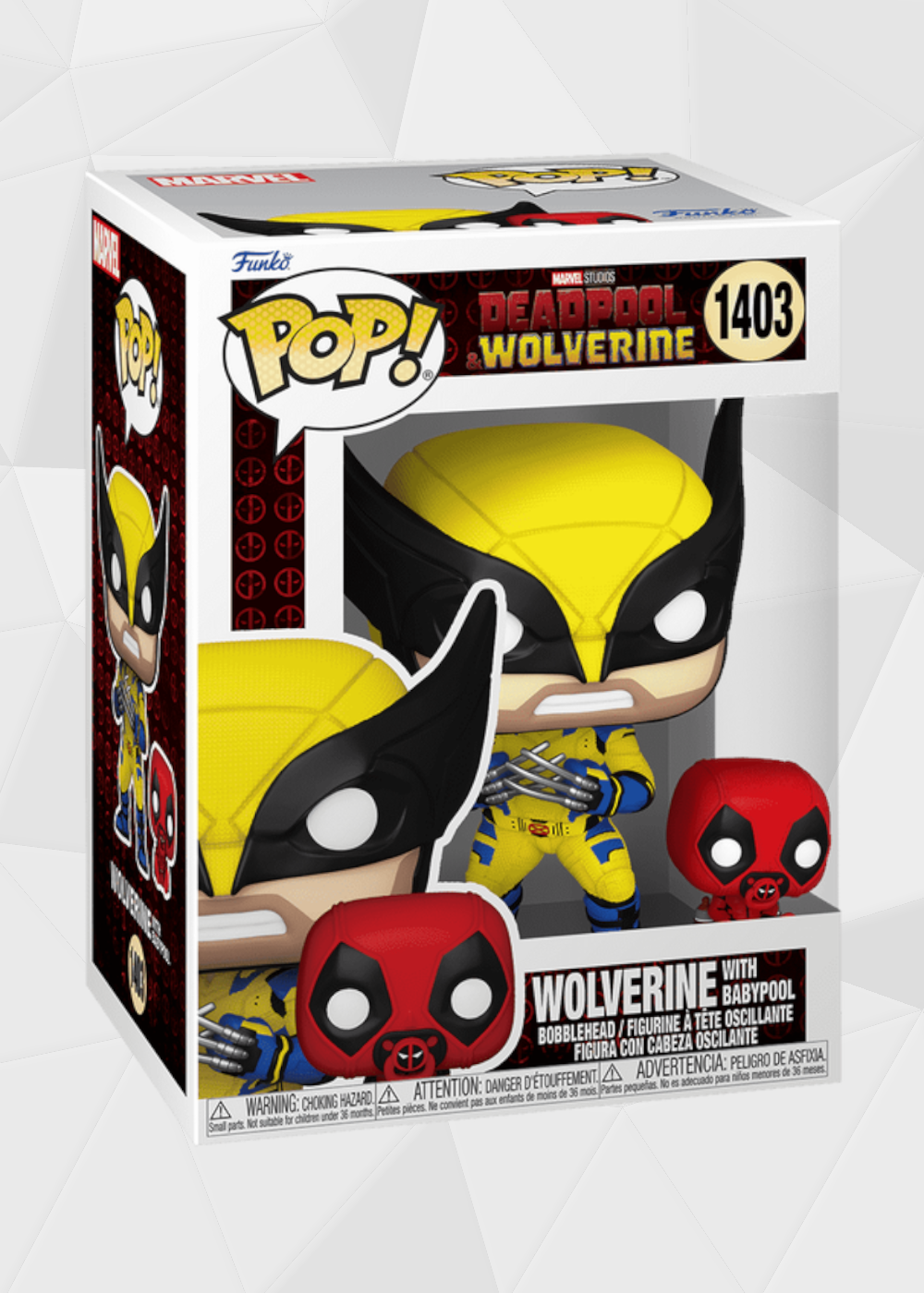 Funko Pop! Movies: Deadpool & Wolverine - Wolverine con Bebé Deadpool #1403