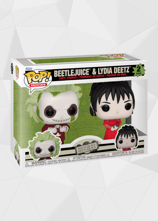 Funko Pop! Movies: Beetlejuice 2 - Beetlejuice y Lydia Deetz 2 Pack