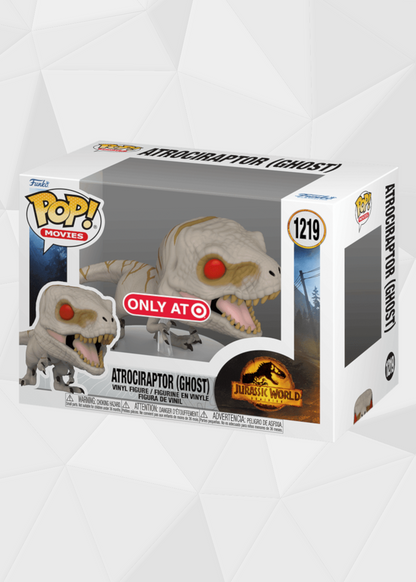 Funko Pop! Movies: Jurassic World - Atrociraptor Ghost #1219 Exclusivo Target