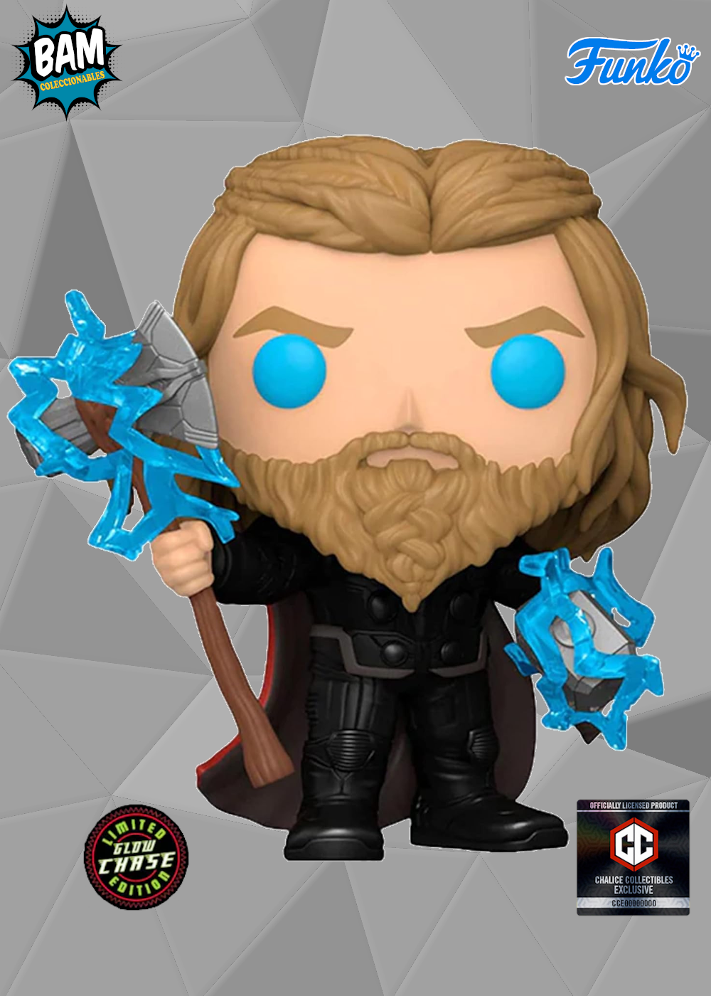 Funko Pop! Marvel: Avengers Endgame - Thor #1117 Chase Exclusivo Chalice Collectibles (Brilla en la Oscuridad)