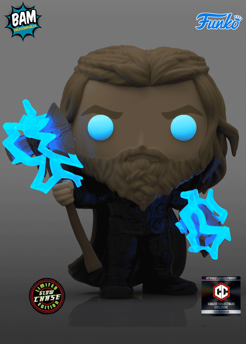 Funko Pop! Marvel: Avengers Endgame - Thor #1117 Chase Exclusivo Chalice Collectibles (Brilla en la Oscuridad)