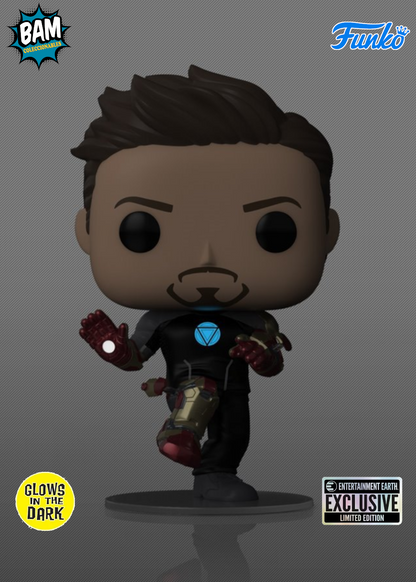 Funko Pop! Marvel: Avengers Infinity War - Tony Stark Exclusivo Entertainment Earth (Brilla en la Oscuridad)