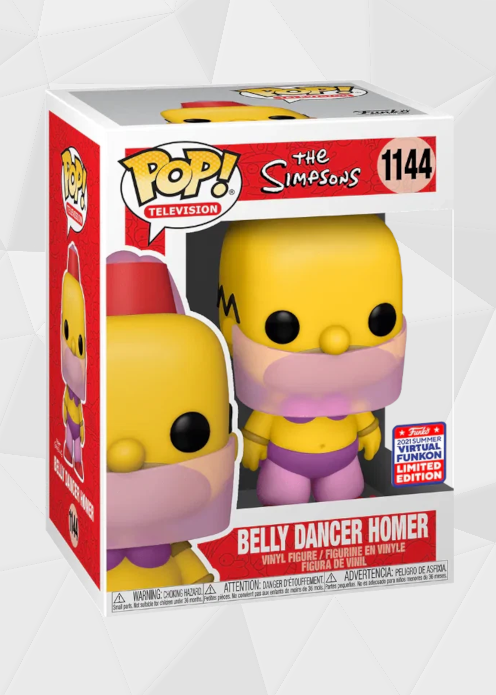 Funko Pop! TV Series: Los Simpson - Homero Belly Dancer #1144 Virtual FunKon 2021
