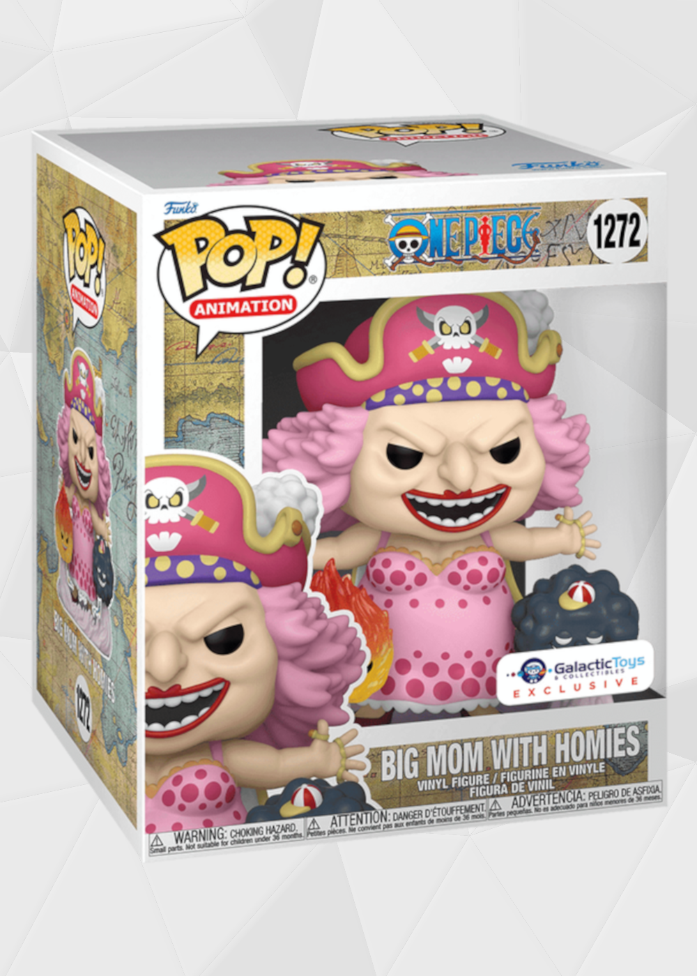 Funko Pop! Animation: One Piece - Big Mom Con Homies #1272 Exclusiva Galactic Toys