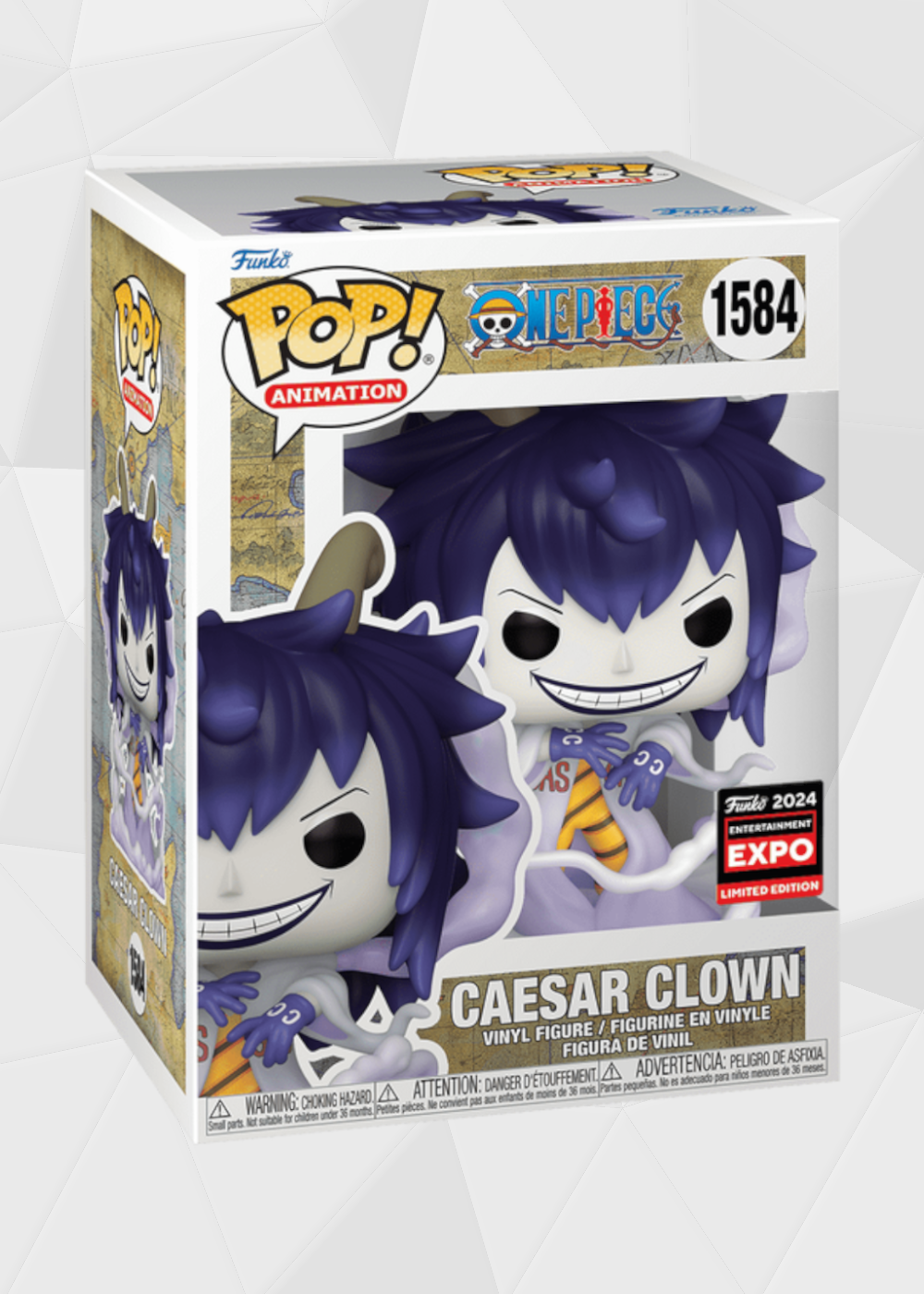 Funko Pop! Animation: One Piece - Caesar Clown #1584 Exclusivo C2E2