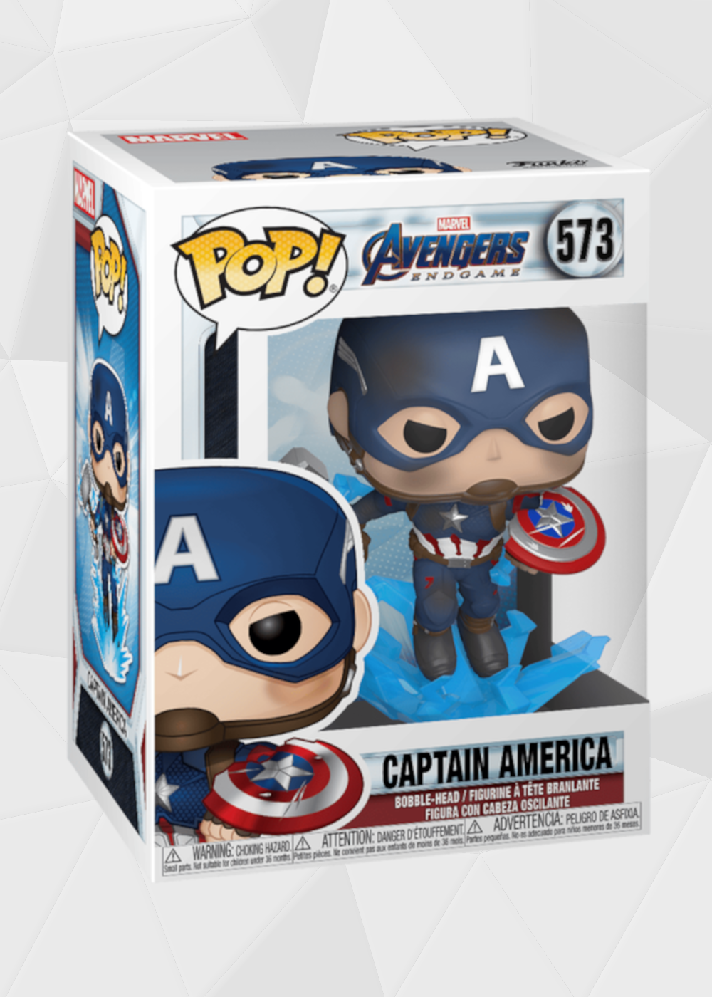 Funko Pop! Marvel: Avengers Endgame - Capitán America Con Escudo Roto #573