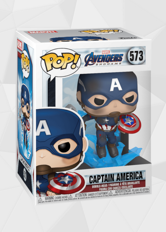 Funko Pop! Marvel: Avengers Endgame - Capitán America Con Escudo Roto #573