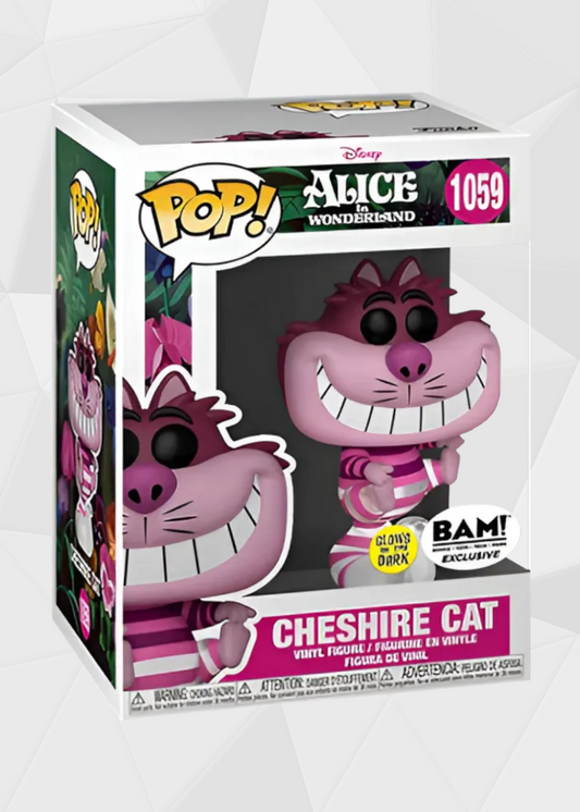 Funko Pop! Disney: Alicia en el País de las Maravillas - Cheshire Cat #1059 Exclusivo BAM (Brilla en la Oscuridad)