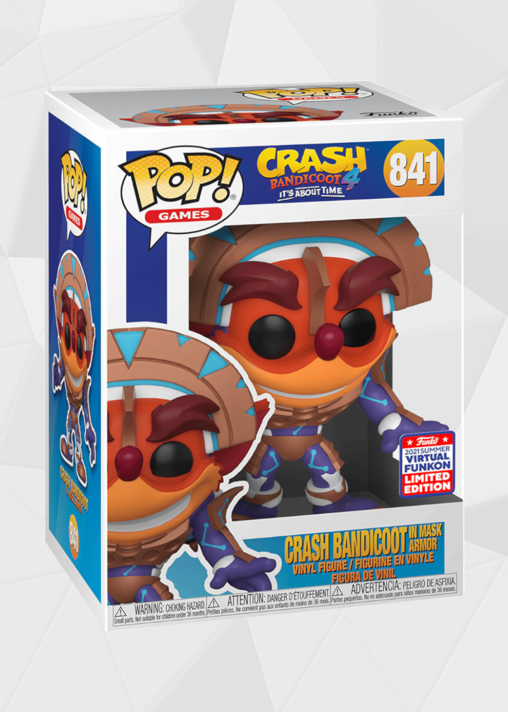 Funko Pop! Games: Crash Bandicoot - Crash Bandicoot #841 Exclusivo Summer FunKon 2021