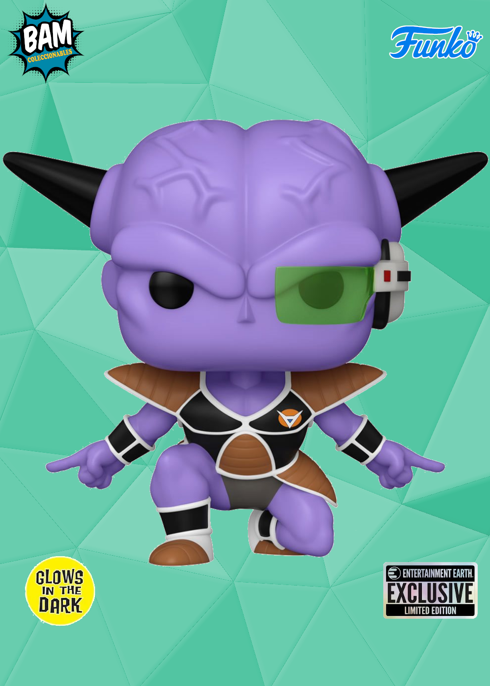 Funko Pop! Animation: Dragon Ball Z - Capitán Ginyu Exclusivo Entertainment Earth (Brilla en la Oscuridad))