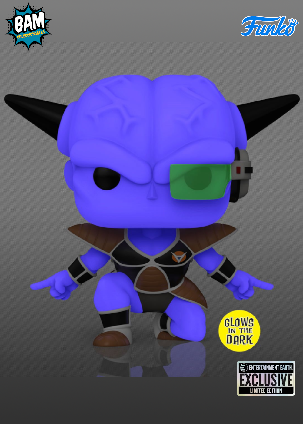 Funko Pop! Animation: Dragon Ball Z - Capitán Ginyu Exclusivo Entertainment Earth (Brilla en la Oscuridad))