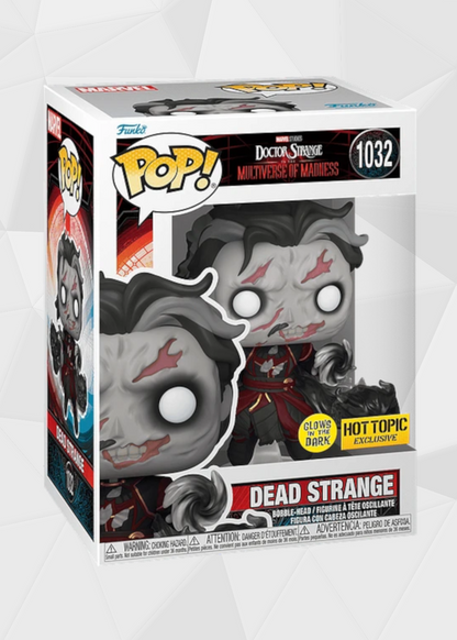 Funko Pop! Movies: Dr Strange en el Multiverso de la Locura - Dead Strange #1032 Exclusivo Hot Topic (Brilla en la Oscuridad)