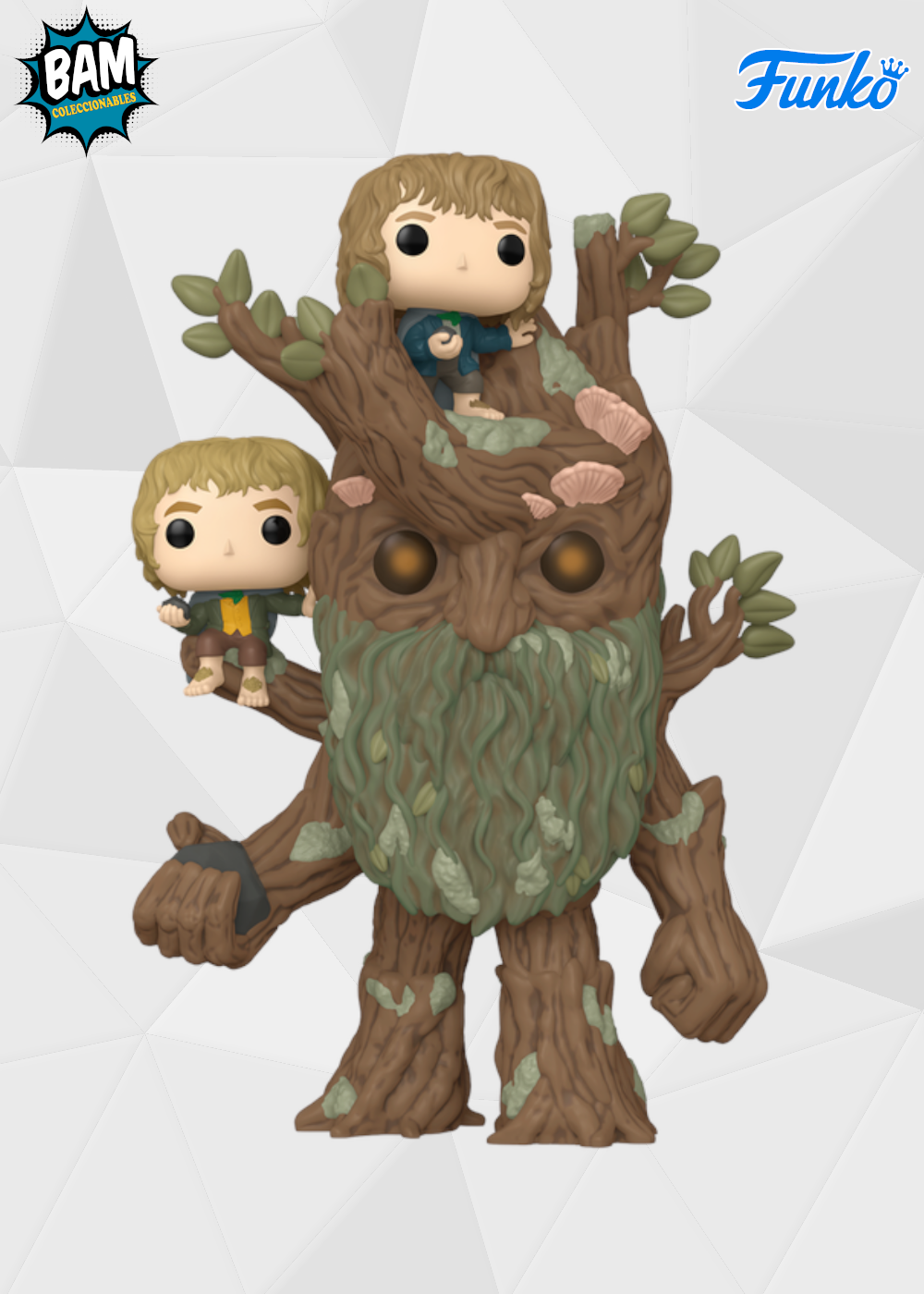 Funko Pop! Movies: El Señor de los Anillos - Treebeard con Merry y Pippin #1579