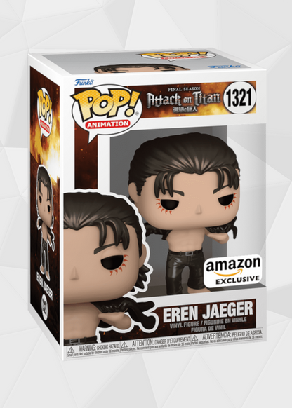 Funko Pop! Animation: Attack on Titan - Eren Jaeger #1321 Exclusivo Amazon
