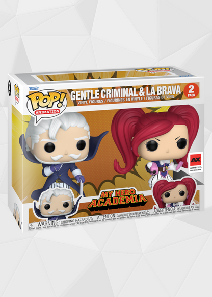 Funko Pop! Animation: My Hero Academia - Gentle Criminal y La Brava 2 Pack Exclusivo Anime Expo