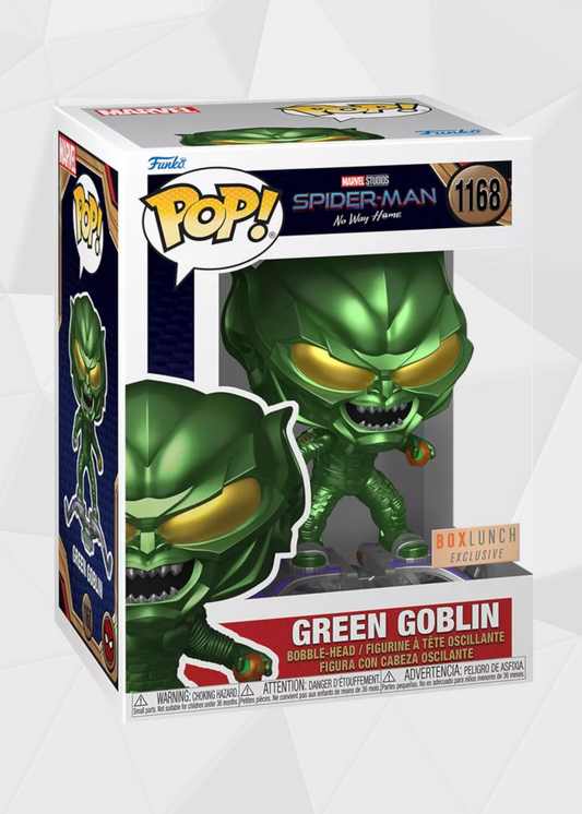 Funko Pop! Movies: Spiderman No Way Home - Duende Verde #1168 Exclusivo Boxlunch