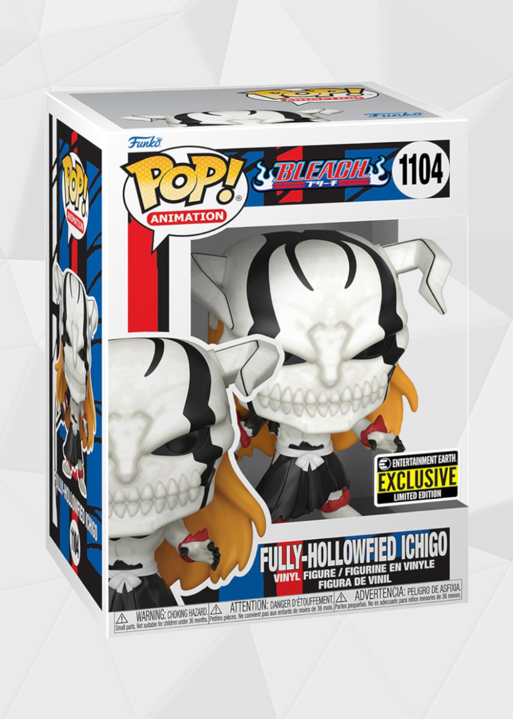 Funko Pop! Animation: Bleach - Ichigo Hollow Completo #1104 Exclusivo Entertainment Earth