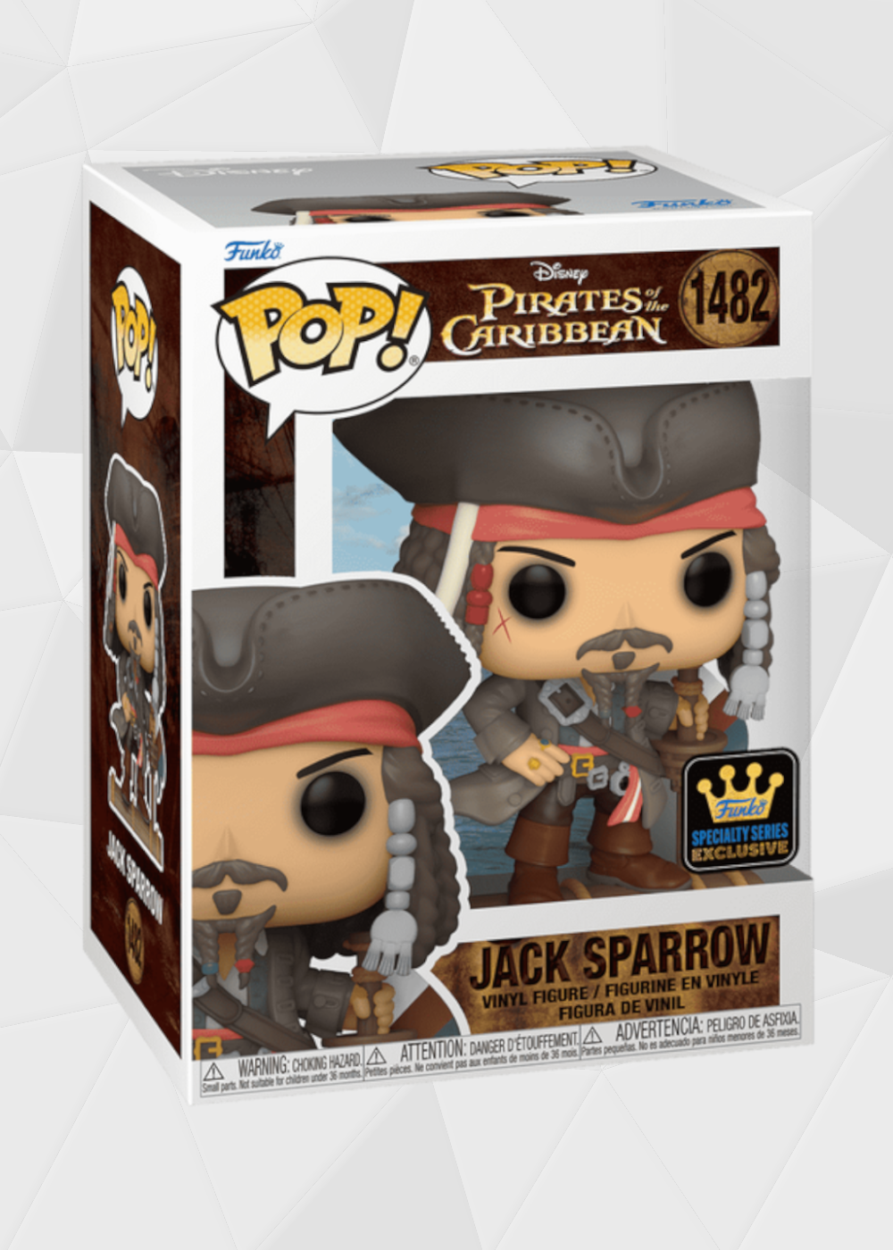 Funko Pop! Movies: Piratas del Caribe - Jack Sparrow #1482 Exclusivo Specialty Series