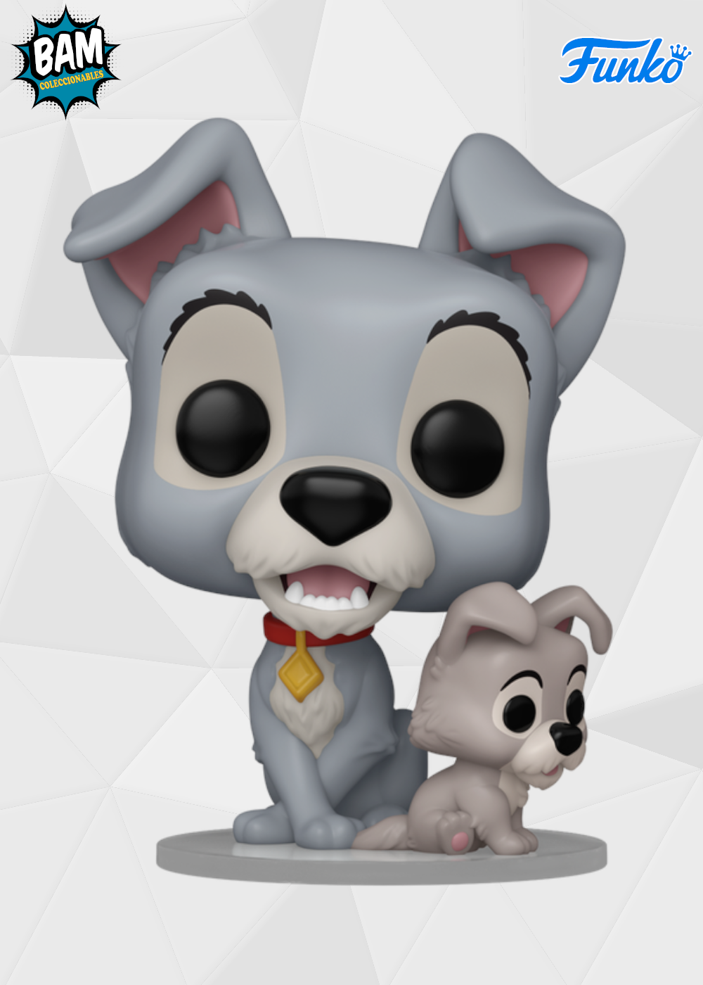 Funko Pop! Disney: La Dama y el Vagabundo - Tramp con Cachorro #1554
