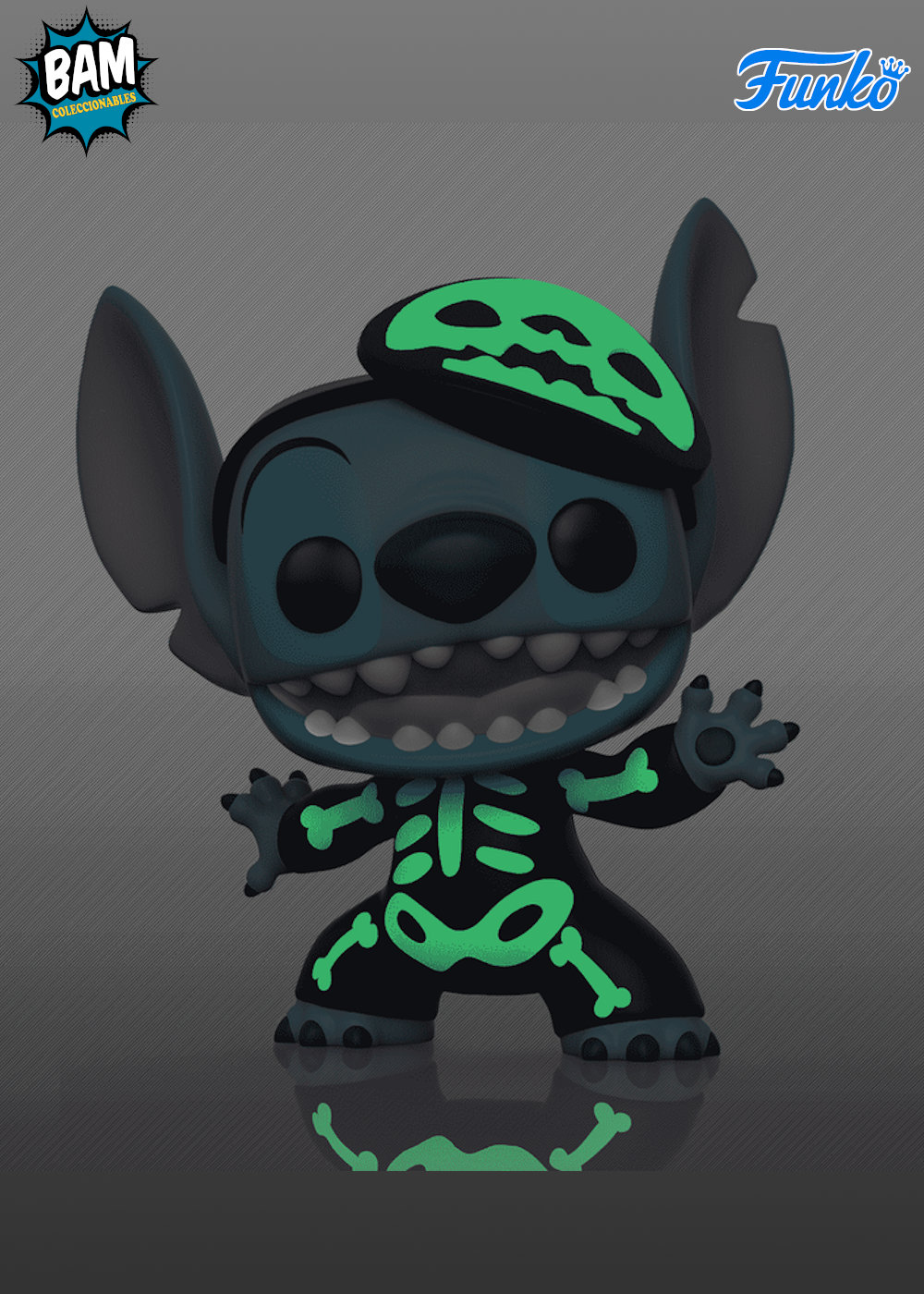 Funko Pop! Disney: Lilo & Stitch - Stitch Esqueleto Exclusivo Chase (Brilla en la Oscuridad)