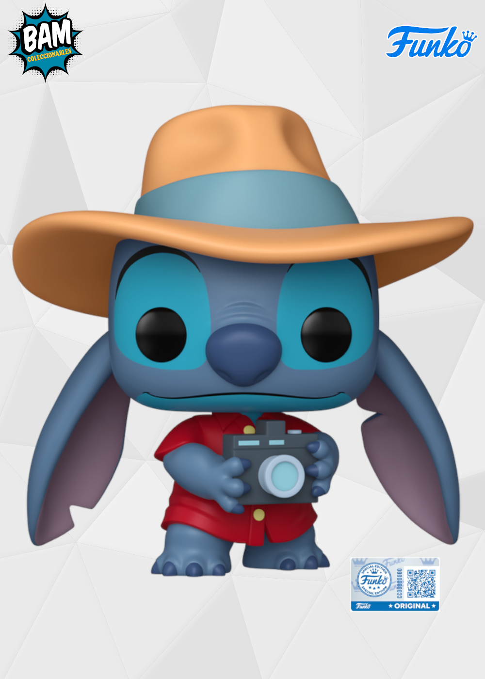 Funko Pop! Disney: Lilo y Stitch - Stitch Turista #1569 Exclusivo Funko Shop