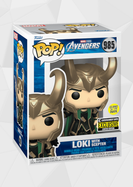 Funko Pop! Marvel: Avengers - Loki #985 Exclusivo Entertainment Earth (Brilla en la Oscuridad)