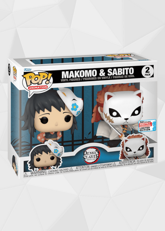 Funko Pop! Animation: Demon Slayer - Sabito & Makomo Exclusivo NYCC 2023