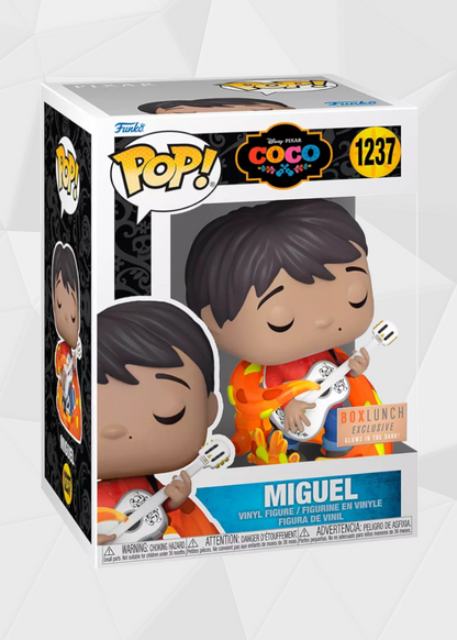 Funko Pop! Disney: Coco - Miguel #1237 Exclusivo Boxlunch (Brilla en la Oscuridad)