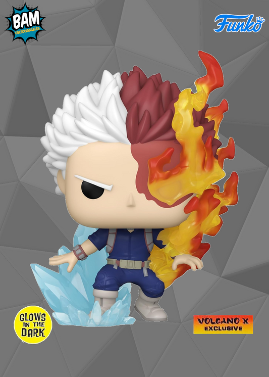 Funko Pop! Animation: My Hero Academia - Shoto Todoroki Exclusivo Volcano X (Brilla en la Oscuridad)