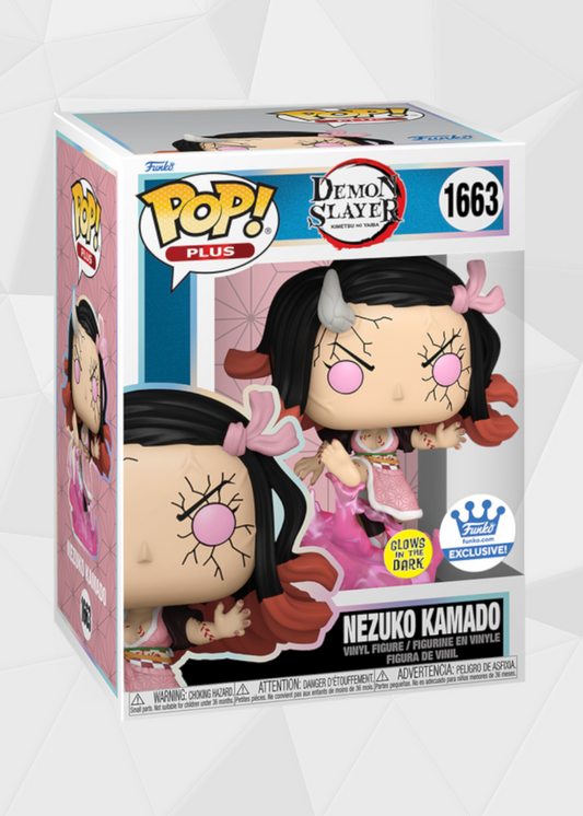 Funko Pop! Animation: Demon Slayer - Nezuko Kamado Técnica de Sangre Demoniaca #1663 Exclusiva Funko Shop (Brilla en la Oscuridad)