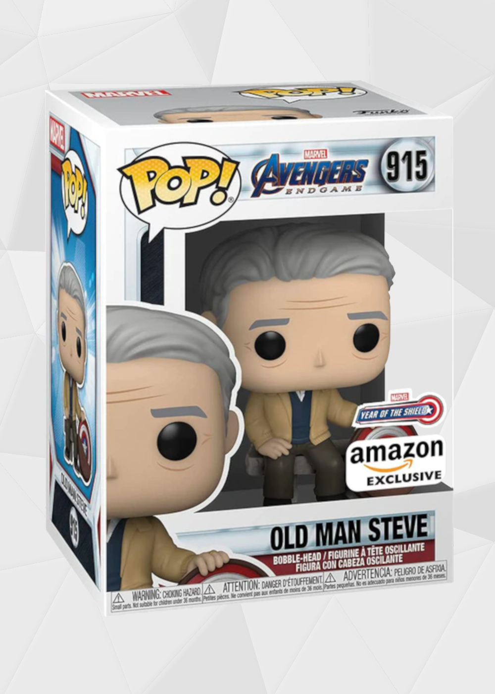Funko Pop! Marvel: Avengers Endgame - Old Man Steve #915 Exclusivo Amazon