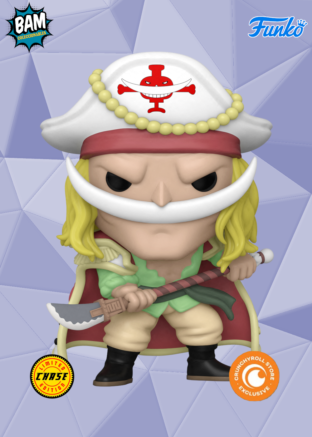 Funko Pop! Animation: One Piece - Barba Blanca Chase Exclusivo Crunchyroll