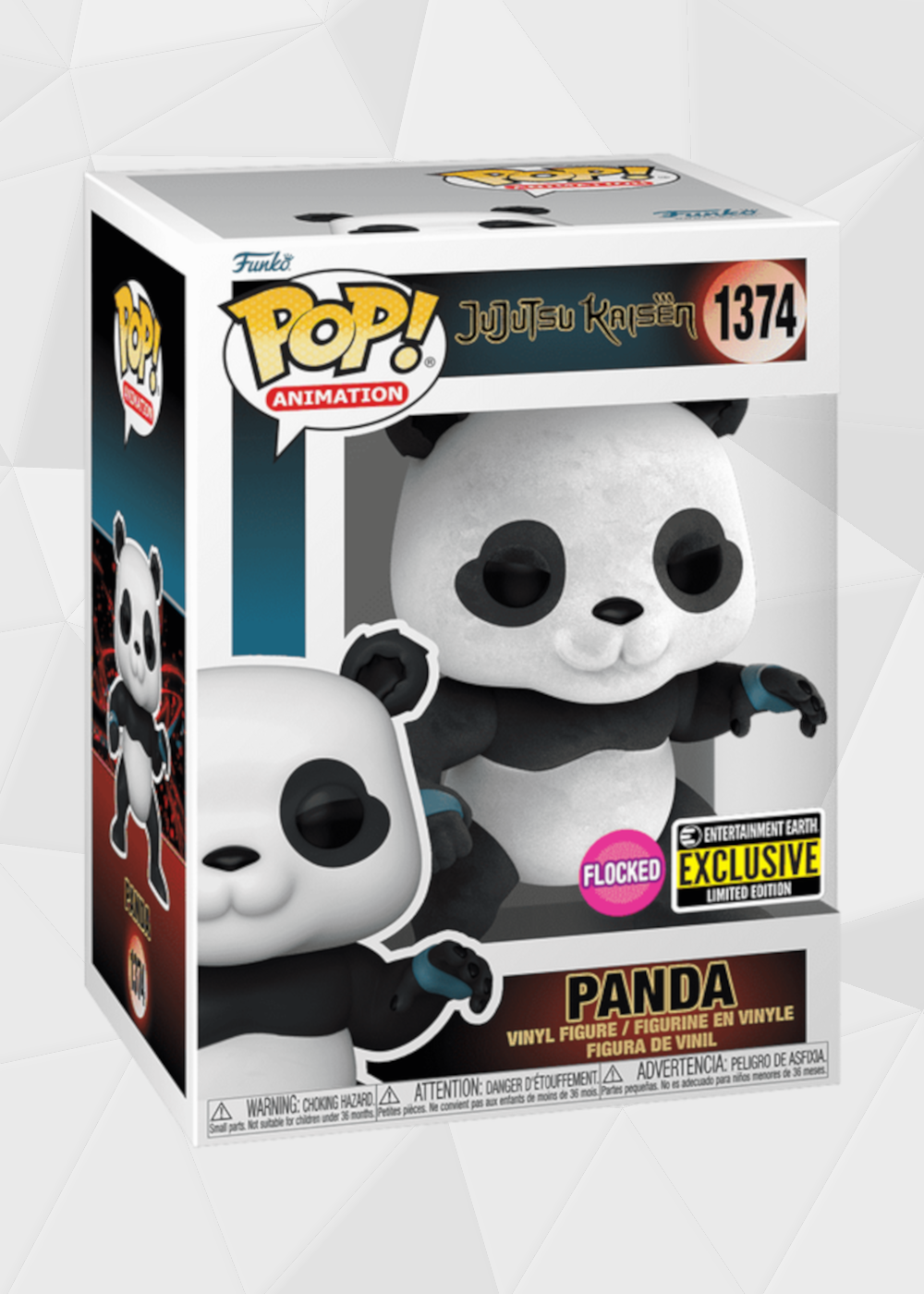 Funko Pop! Animation: Jujutsu Kaisen - Panda #1374 Flocked Exclusivo Entertainment Earth
