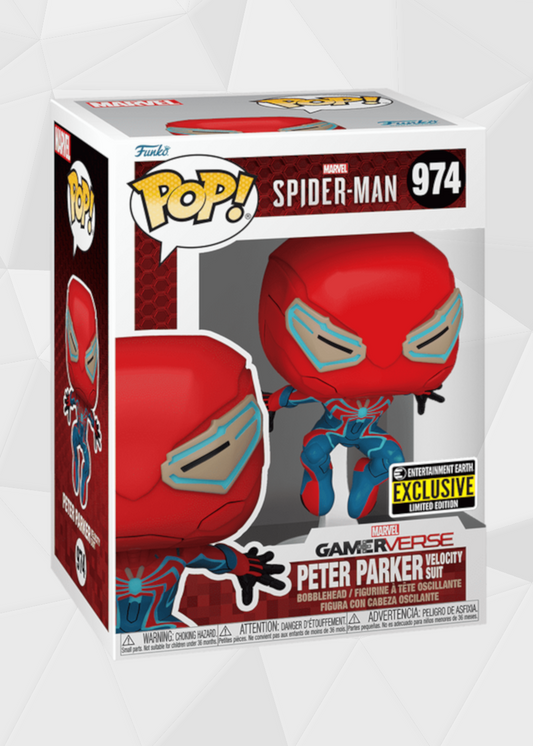 Funko Pop! Games: Spiderman 2 - Peter Parker Traje de Velocidad #974 Exclusivo Entertainment Earth