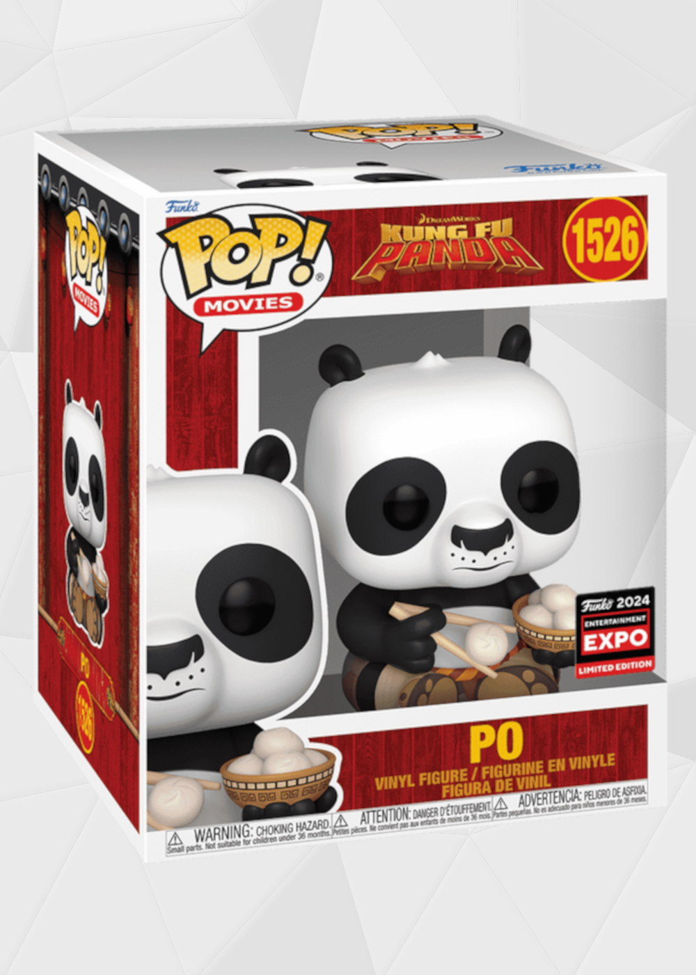 Funko Pop! Movies: Kung Fu Panda - Po Con Dumplings #1526 Exclusivo C2E2
