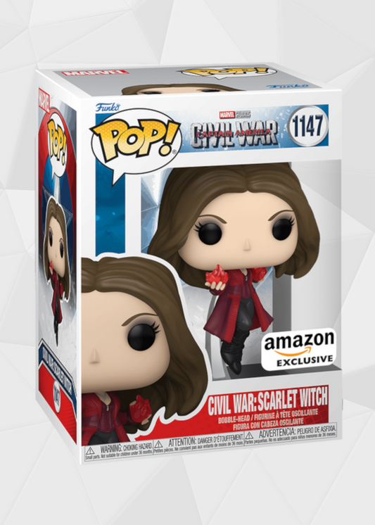 Funko Pop! Marvel: Capitan America Civil War - Scarlet Witch #1147 Exclusivo Amazon