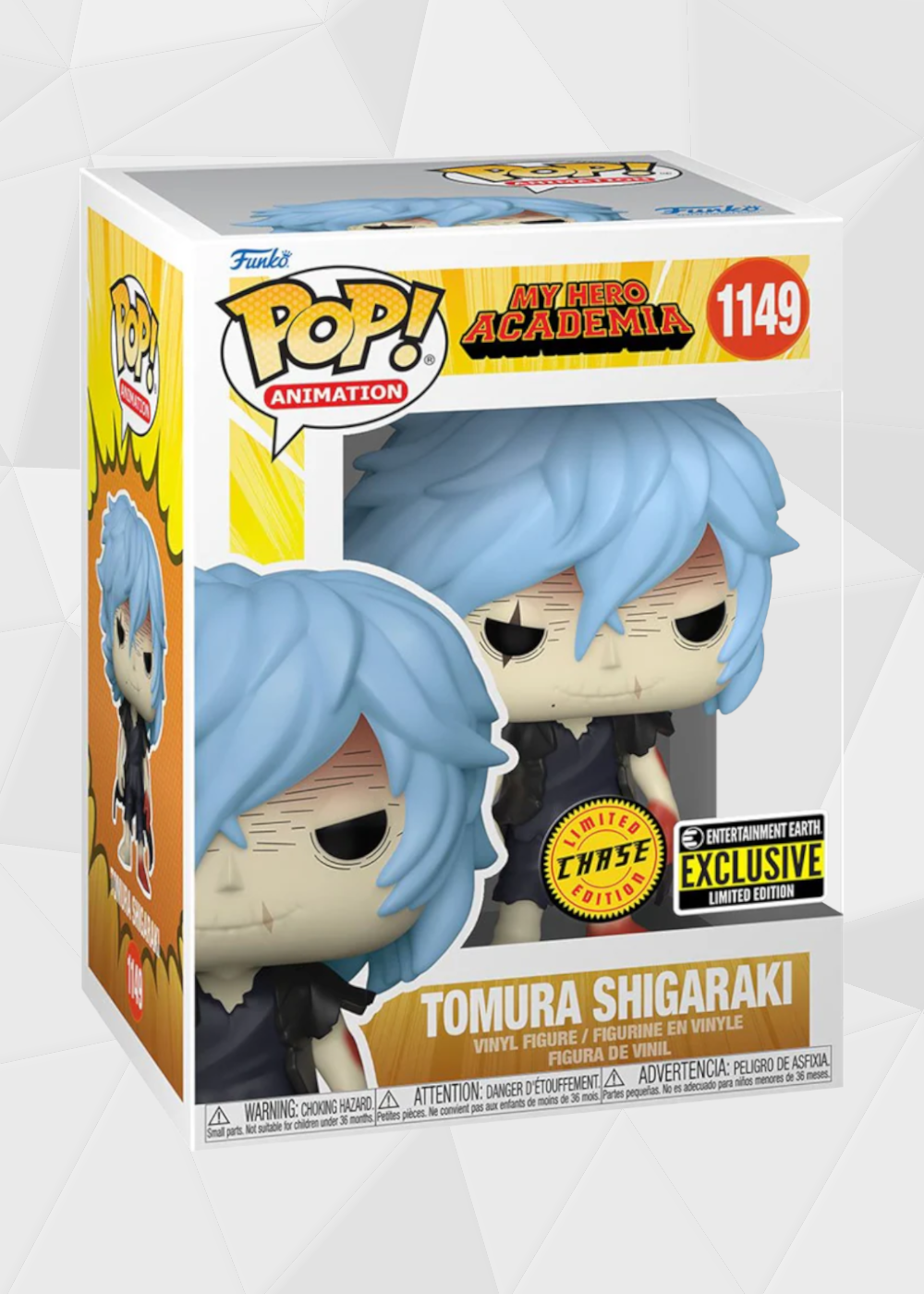 Funko Pop! Animation: My Hero Academia - Tomura Shigaraki #1149 Chase Exclusivo Entertainment Earth
