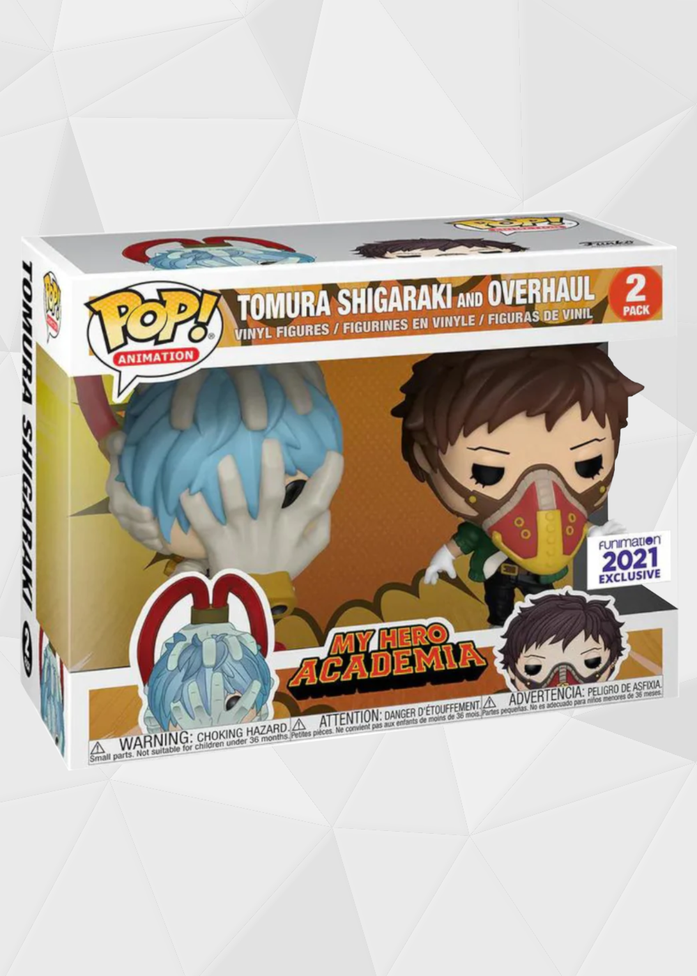 Funko Pop! Animation: My Hero Academia - Shigaraki y Overhaul 2 Pack Exclusivo Funmation 2021