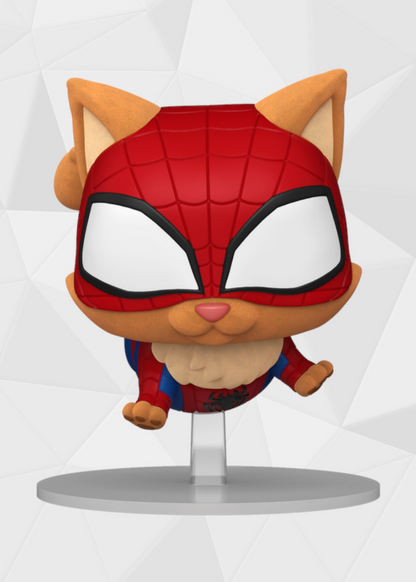 Funko Pop! Marvel: Spiderman Across The Spider-Verse - Spider Cat #1509 (Flocked) Edición Limitada a 5000 Piezas