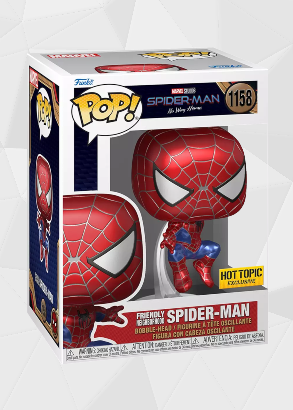 Funko Pop! Marvel: Spiderman No Way Home - Spiderman #1158 Exclusivo Hot Topic